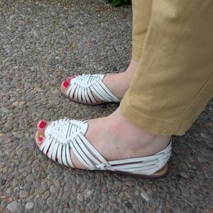 Elegant White Women's Sandals